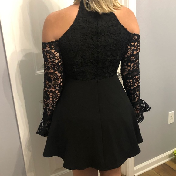 Black Halter Dress - Picture 4 of 7